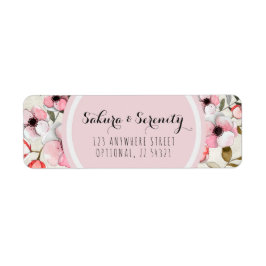 素朴さくらんぼブロッサム桜差出人住所 ラベル