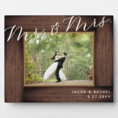 素朴さんMrs Scriptのエレガント写結婚真 フォトプラーク (正面)