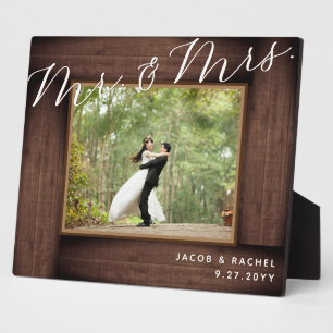 素朴さんMrs Scriptのエレガント写結婚真 フォトプラーク