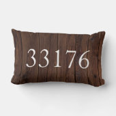 素朴たった今結婚しましたカップルの郵便番号 ランバークッション (裏面)