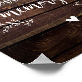 素朴つる植物ファーム木材の愛の記憶で、メモリアル ポスター (角)