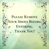 素朴つる植物取り外し可能なビニール窓の固着 ウィンドウサイン (シート3)