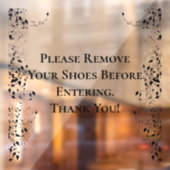 素朴つる植物取り外し可能なビニール窓の固着 ウィンドウサイン (シート2)