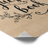 素朴つる植物結婚のGuest Bookの看板ポスター ポスター (角)