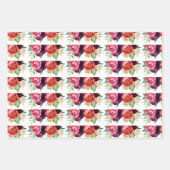 素朴でおしゃれな花束 ラッピングペーパーシート (正面)