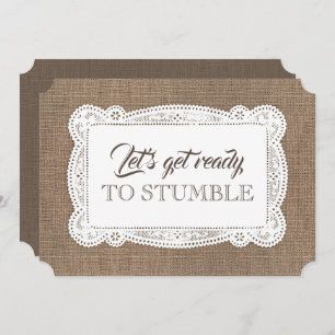 素朴でおもしろいな新婦付添人/メイド・オブ・オーナー（花嫁付き添い人）の提案 招待状