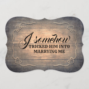 素朴でおもしろいな新婦付添人/メイド・オブ・オーナー（花嫁付き添い人）の提案 招待状