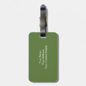 素朴でお洒落な花のモノグラム(l) ラゲッジタグ (裏面縦)