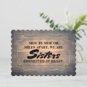 素朴でかわいい新婦付添人/メイド・オブ・オーナー(花嫁付き添い人)の提案 招待状 (スタンド正面)