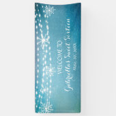 素朴でけれども夢みるような冬のSweet sixteenの旗 横断幕 (縦)