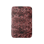 素朴でもつれたワイヤーの赤い絡み合ったネットワーク バスマット (正面縦)