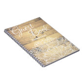 素朴でエレガントな農家の曼荼羅の来客名簿 ノートブック (右側)