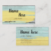 素朴でカラフルな名刺のデザイン 名刺 (正面/裏面)