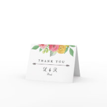 素朴でシックなサンキューカード