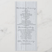 素朴でシックなサンゴとターコイズ結婚式のプログラム プログラム (裏面)