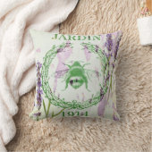 素朴でシックなフランスのカントリーラベンダーヴィンテージビー クッション (ブランケット)