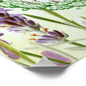 素朴でシックなフランスのカントリーラベンダーヴィンテージビー ポスター (角)