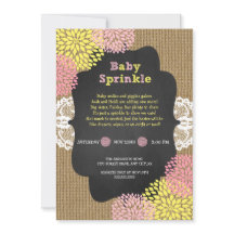 素朴でシックな女の子のベビー/バーラップの黒板は振りかけます