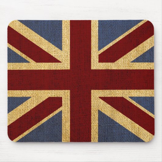 素朴でシックな英国国旗 マウスパッド (正面)