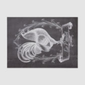 素朴でシックな黒板フランスの田舎者 薄葉紙 (正面)