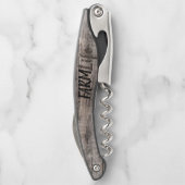 素朴でシックなFARM LIFE in script ソムリエナイフ (裏面)