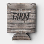 素朴でシックなFARM LIFE in script 缶クーラー (正面)