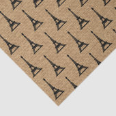 素朴でフランスのなバーラップのパリエッフェル塔パターン 薄葉紙 (詳細)