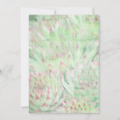 素朴でモダンなSucculentsの結婚式招待状 招待状 (裏面)