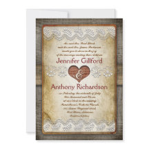 素朴でヴィンテージの結婚式招待状