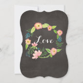 素朴で不思議な祖母スタイルのヒップスター黒板 セーブザデート (裏面)