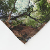 素朴で古いオリーブ フリースブランケット (角)