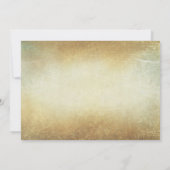 素朴で古い木及びひもライト結婚式招待状 招待状 (裏面)