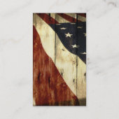 素朴で愛国心が強いアメリカの木の建築 割引カード (裏面)