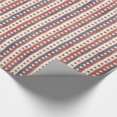 素朴で愛国心が強い星条旗 ラッピングペーパー (角)