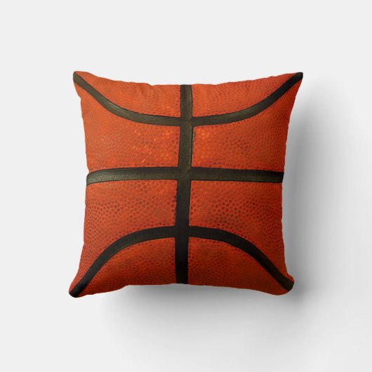 素朴で擦り切れたなバスケットボールの装飾用クッション クッション (裏面)