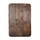 素朴で暗い木製のバス・マット バスマット (正面縦)