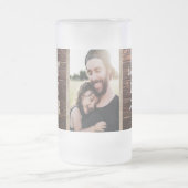 素朴で最も最高のなパパのカスタムな写真 フロストグラスビールジョッキ (中央)