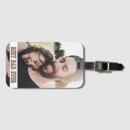 素朴で最も最高のなパパのカスタムな写真 ラゲッジタグ