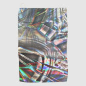 素朴で派手なカラフルストロークの混乱 ゴルフタオル (正面)