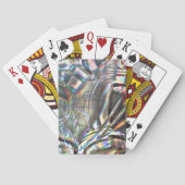 素朴で派手なカラフルストロークの混乱 トランプ (裏面)