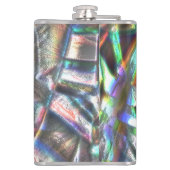 素朴で派手なカラフルストロークの混乱 フラスク (裏面)