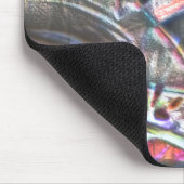 素朴で派手なカラフルストロークの混乱 マウスパッド (コーナー)