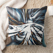 素朴で派手な切り抜きとストロークのラッシング クッション (ブランケット)