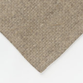 素朴で白い木びき台の(雄ジカの)枝角のフェイクなバーラップの姓 フリースブランケット (角)