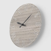 素朴で美しい木製の質 ラージ壁時計 (傾斜)