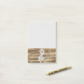 素朴で航海のないかりの船員のボートのヨット ポストイット (デスク上)