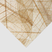 素朴で薄いクリーム色のレースの葉 薄葉紙 (詳細)