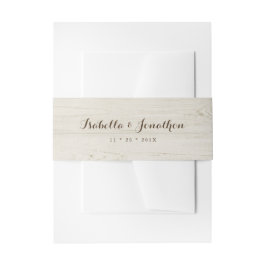 素朴で軽い木 招待状ベリーバンド