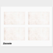 素朴で軽い杏子 長方形シール (シート)