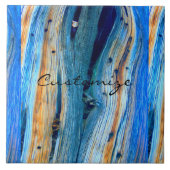 素朴で青い杜松木板 タイル (正面)